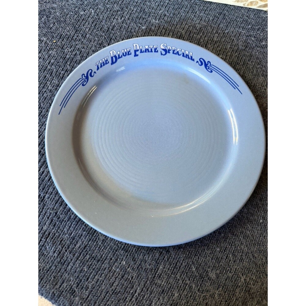 The Original Red Plate Co Inc Blue Plate Special 11in Ceramic Plate USA 1982